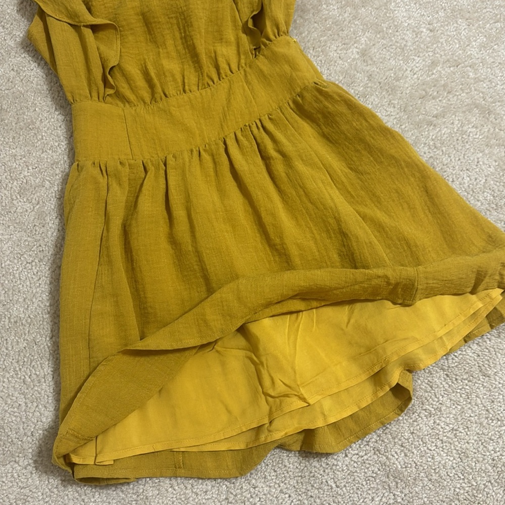 NEW! Ruffle Summer Linen Mini Dress - Picture 2 of 4